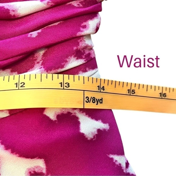 Miss Me Couture Strapless Layered, Ruched, Asymmetric Hem Pink Dress - Picture 6 of 13